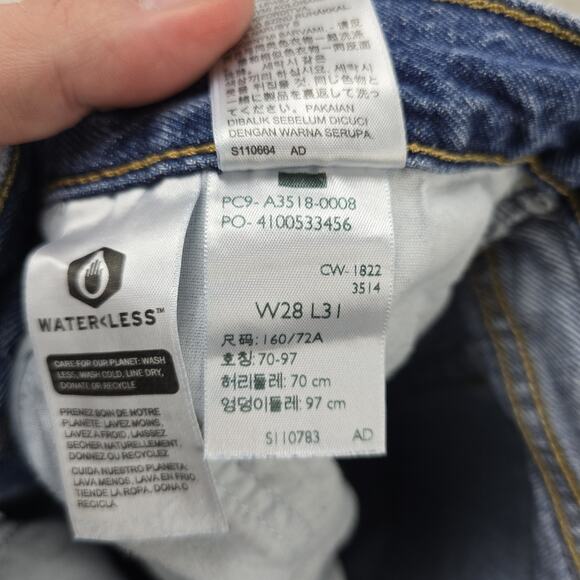 Levis Silvertab 94 Baggy Jeans Mens 28x29 Blue Denim Y2K Skater Hip Hop - Picture 6 of 16